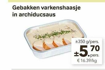 Bon Ap Gebakken Varkenshaasje In Archiducsaus aanbieding