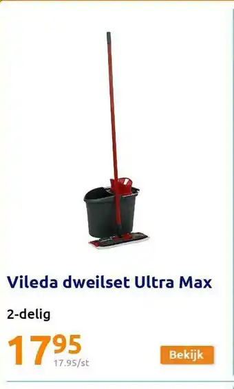 Action Vileda Dweilset Ultra Max aanbieding