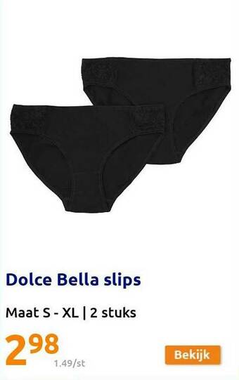Action Dolce Bella Slips aanbieding