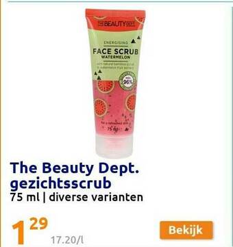 Action The Beauty Dept Gezichtsscrub aanbieding