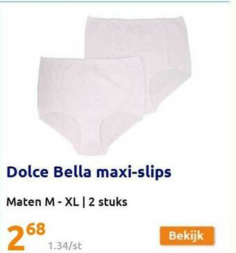 Action Dolce Bella Maxi Slips aanbieding