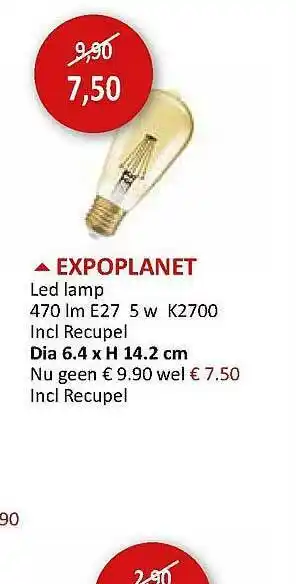 Weba Led Lamp aanbieding