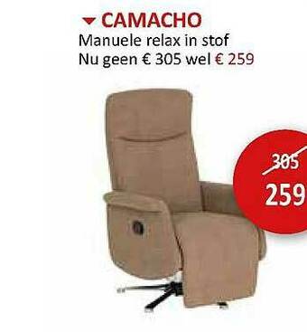 Weba Camacho Manuele Relax In Stof aanbieding