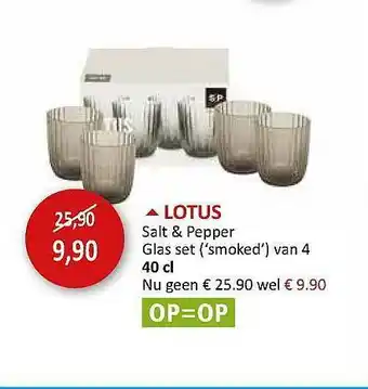 Salt & Pepper Glas Set