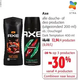 Colruyt Axe alle douche- of deo producten aanbieding