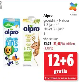 Colruyt Alpro groeidrink Natuur aanbieding