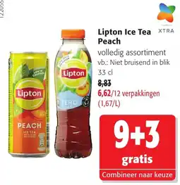 Colruyt Lipton ice tea peach aanbieding