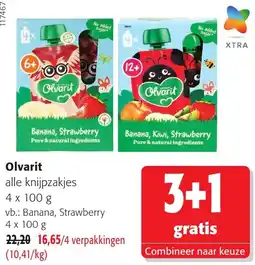 Colruyt Olvarit alle knijpzakjes aanbieding
