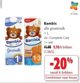 Colruyt Bambix alle groeimelk aanbieding