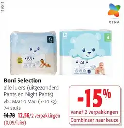 Colruyt Boni Selection luier aanbieding