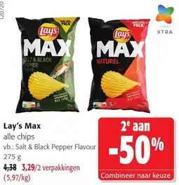 Colruyt Lay's Max alle chips aanbieding