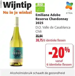 Colruyt Emiliana Adobe Reserva Chardonnay aanbieding