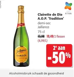 Colruyt Clairette de Die Tradition aanbieding