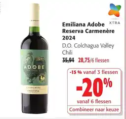 Colruyt Emiliana Adobe Reserva Carmenere aanbieding