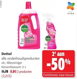 Colruyt Dettol alle onderhoudsproducten aanbieding