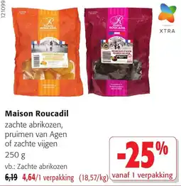 Colruyt Maison Roucadil zachte abrikozen, pruimen van Agen of zachte vijgen aanbieding
