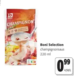 Colruyt boni selection champignonsaus aanbieding