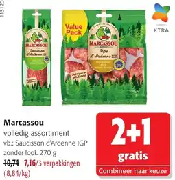 Colruyt Marcassou volledig assortiment aanbieding