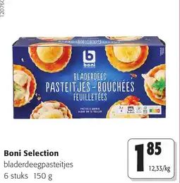 Colruyt boni selection bladerdeegpasteitjes aanbieding