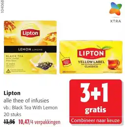 Colruyt Lipton alle thee of infusies aanbieding