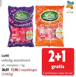 Colruyt Lutti volledig assortiment aanbieding