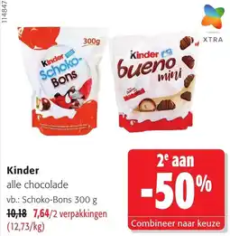 Colruyt Kinder alle chocolade aanbieding