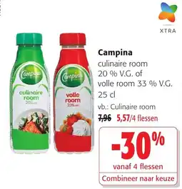 Colruyt Campina culinaire room aanbieding