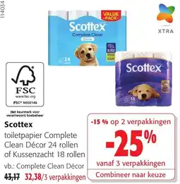 Colruyt Scottex toilet papier Complete Décó aanbieding