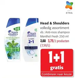 Colruyt Head & Shoulders Menthol Fresh aanbieding