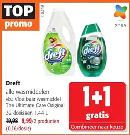 Colruyt Dreft alle wasmiddelen aanbieding
