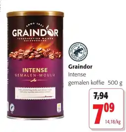 Colruyt Graindor intense gemalen koffie aanbieding