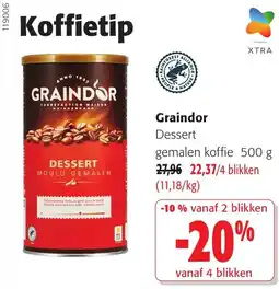 Colruyt Graindor dessert gemalen koffie aanbieding