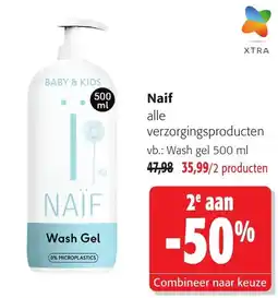 Colruyt Naif wash gel aanbieding