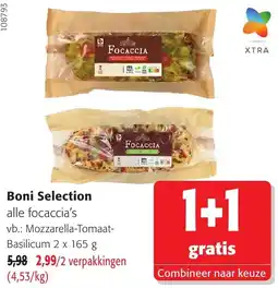 Colruyt Boni Selection focaccia's aanbieding