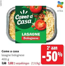 Colruyt Come a casa lasagne bolognese aanbieding
