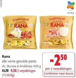 Colruyt Rana alle verse gevulde pasta aanbieding
