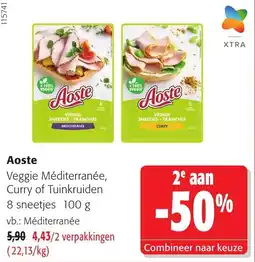 Colruyt Aoste veggie aanbieding