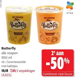 Colruyt Butterfly alle soepen aanbieding
