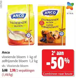 Colruyt Anco vloeivende bloem aanbieding