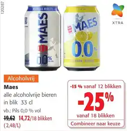 Colruyt Alcoholvrij Maes aanbieding