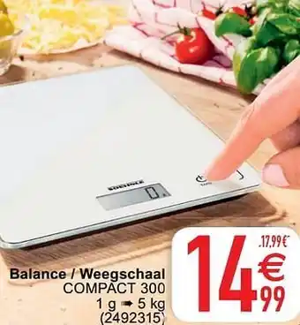 Cora Balance - weegschaal compact 300 1 g - 5 kg aanbieding