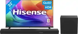 Coolblue Hisense QLED 32 A59S (2026) + Hisense HS3100 aanbieding