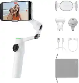 Coolblue Insta360 Flow 2 Pro Creator Bundel Summit White aanbieding