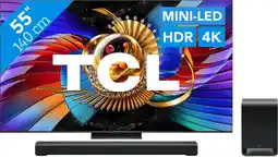 Coolblue TCL SQD Mini-led 55 80L (2026) + TCL S60K aanbieding