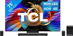 Coolblue TCL SQD Mini-led 75 80L (2026) + TCL S65K aanbieding