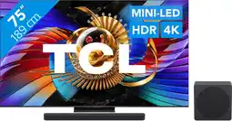 Coolblue TCL SQD Mini-led 75 80L (2026) + TCL A65K aanbieding