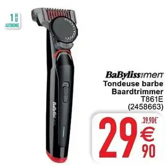 Cora Babyliss tondeuse barbe baardtrimmer t861e aanbieding