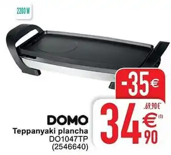 Cora Domo elektro teppanyaki plancha do1047tp aanbieding