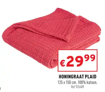 Honingraat plaid 125*150cm