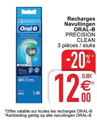 Cora Recharges navullingen oral-b aanbieding